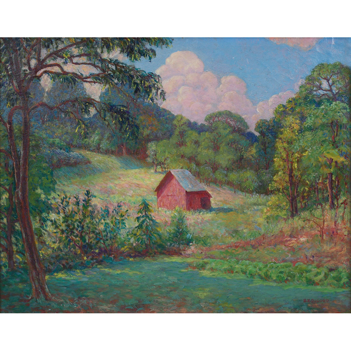 Appraisal: Harry Haviland Osgood American - Indiana Barn c oil canvas