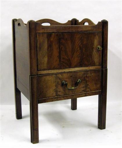 Appraisal: George III mahogany commode cabinetlate th century