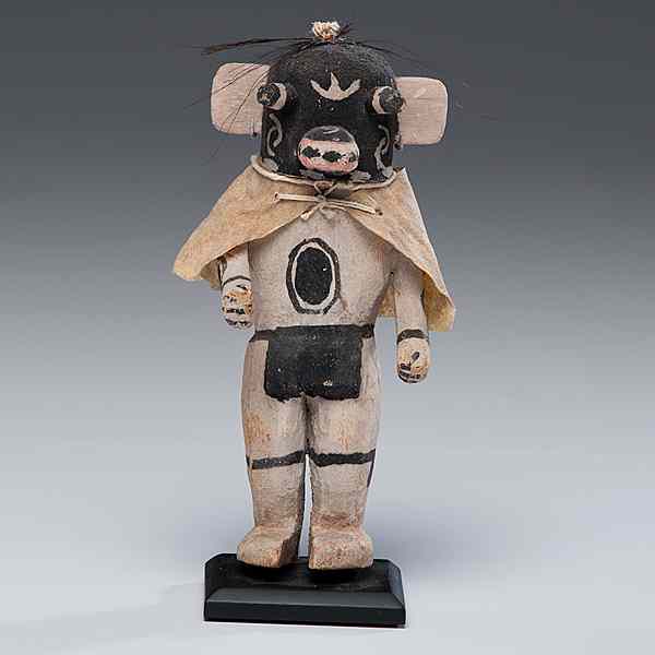 Appraisal: Hopi Ogre Katsina carved with articulated arms pop eyes snout