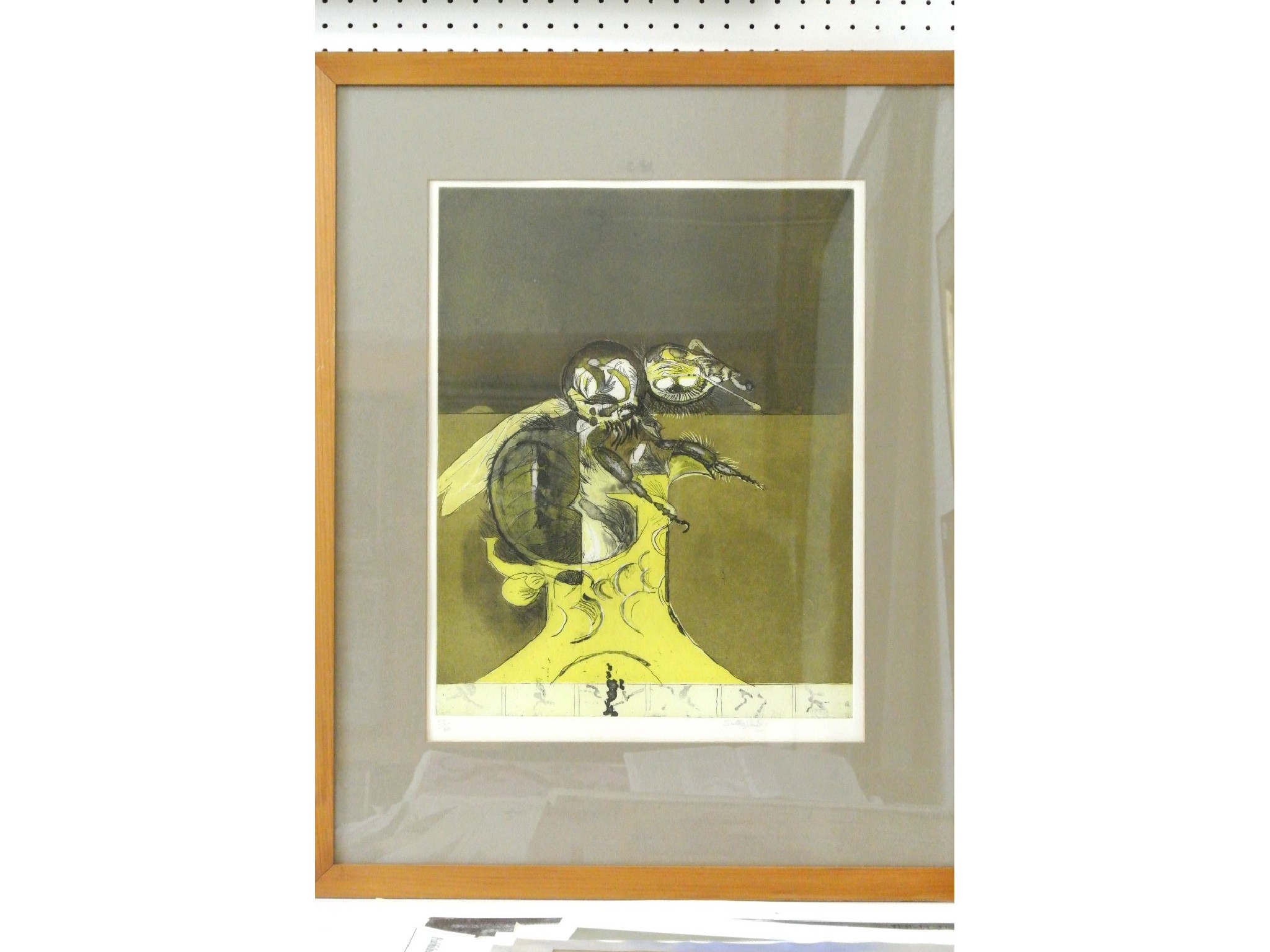 Appraisal: A signed coloured limited edition etching by Graham Sutherland showing