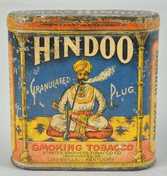 Appraisal: Hindoo Pocket Tobacco Tin Description Nice image of Hindu man