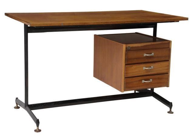 Appraisal: Italian mid-century modern writing desk Antonio Gorgone Napoli c s