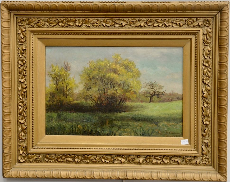 Appraisal: Harriet Frances Osborne - oil on board fall landscape signed