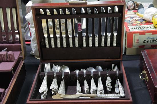 Appraisal: SET OF STERLING SILVER FLATWARE Alvin Bridal Bouquet pattern service