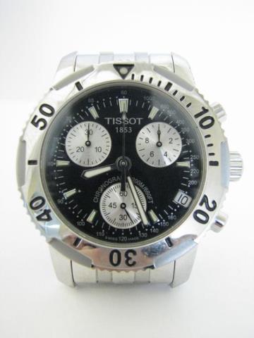 Appraisal: A gentleman's Tissot m Chronograph watch stainless steel bracelet black