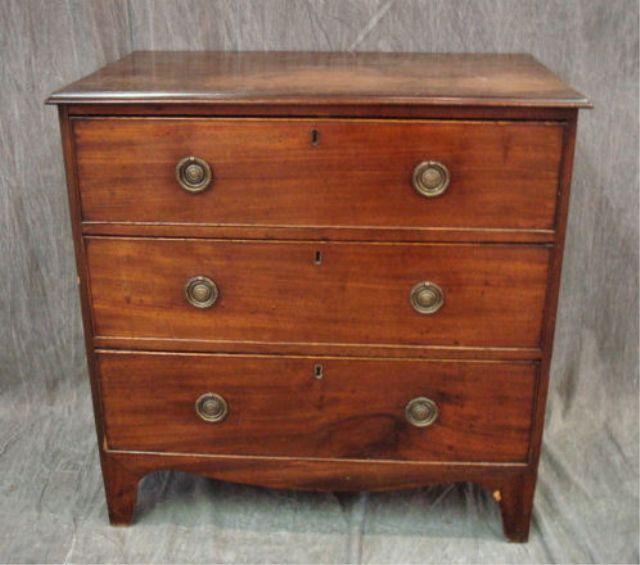 Appraisal: American Antique Drawer Chest Varnish losses to top From a