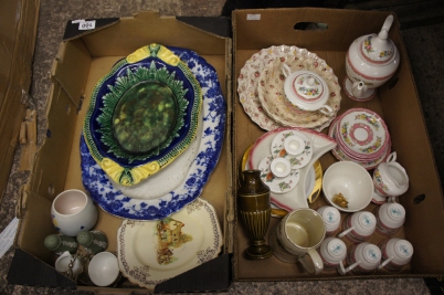 Appraisal: A collection of pottery to include th century Majolica Dish