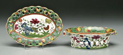 Appraisal: Early Spode bowl and under plate blue red orange green