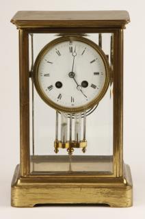 Appraisal: th c French crystal regulator clock th century French gilt