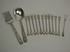 Appraisal: STERLING PIECES - Kent Son sterling floral repousse salad fork