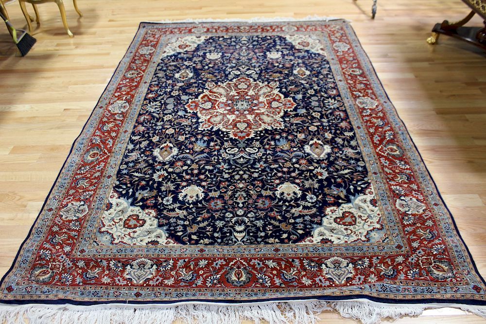 Appraisal: Vintage and Finely Hand Woven Roomsize Carpet Very tight weave