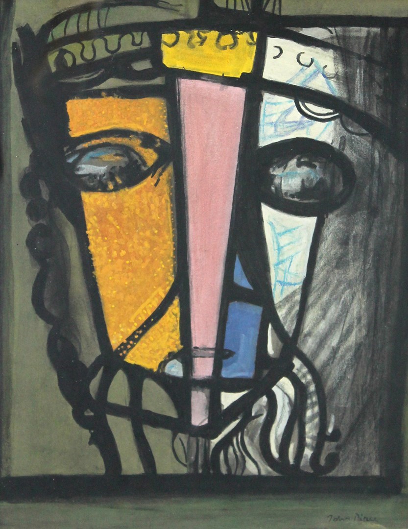 Appraisal: John Piper - A preparatory sketch for a stained glass