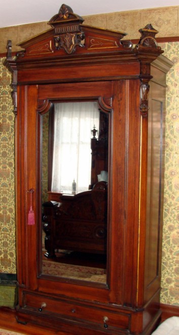 Appraisal: Victorian Mirror Front Armoire