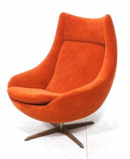 Appraisal: Modern Tall Egg Lounge Chair H W Klein for Bram