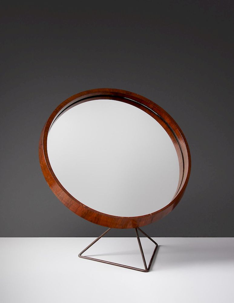 Appraisal: Joseph-Andre Motte French - Table Mirror Charron France c Joseph-Andre