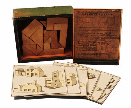 Appraisal: A TH CENTURY 'INSTRUCTIVE ARCHITECTURAL ENTERTAINMENTS' PUZZLE or Tangram type