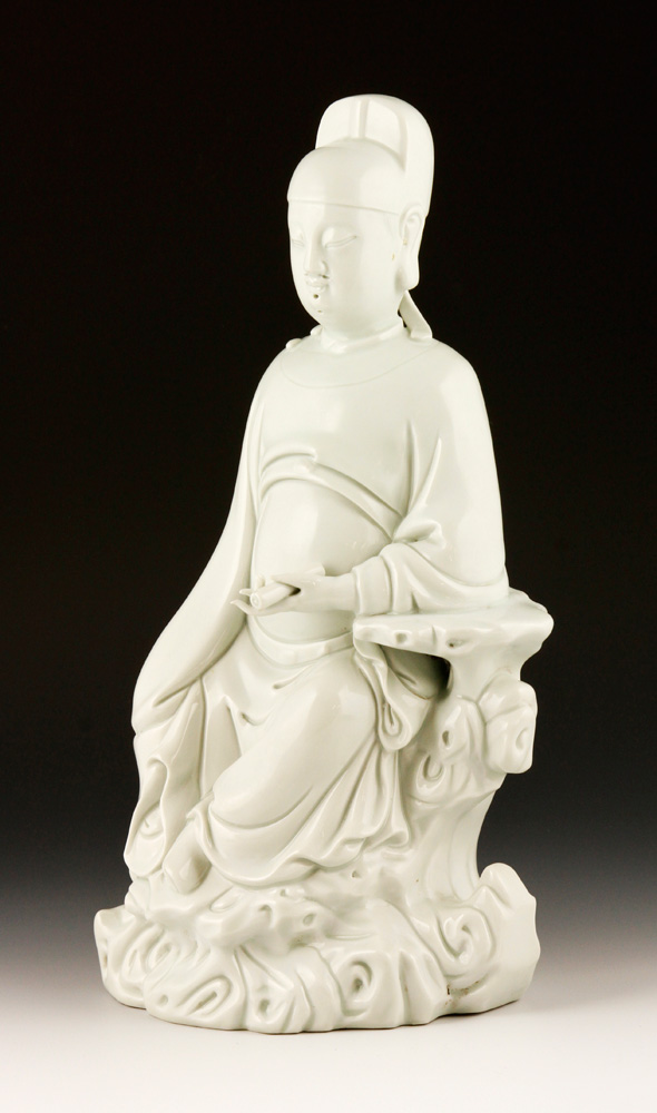 Appraisal: - Blanc de Chine Porcelain Figure Blanc de chine figure