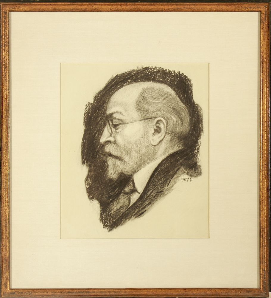 Appraisal: Richmond Barthe George M Rubinow Charcoal Richmond Barthe African-American -