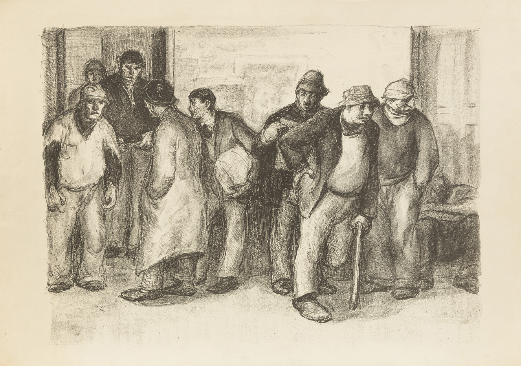 Appraisal: Group of George Renouard American - Etchings Figures printed x