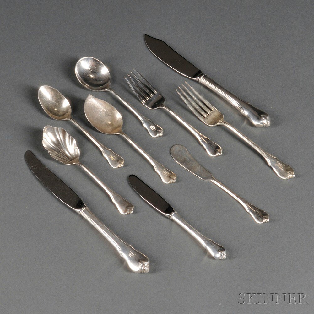 Appraisal: Assembled Wallace Grand Colonial Pattern Sterling Silver Flatware Wallingford Connecticut