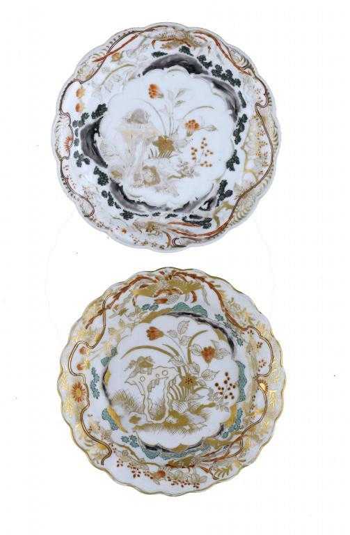 Appraisal: A DERBY PLATE AND AN EARLIER JAPANESE PLATE OF THE