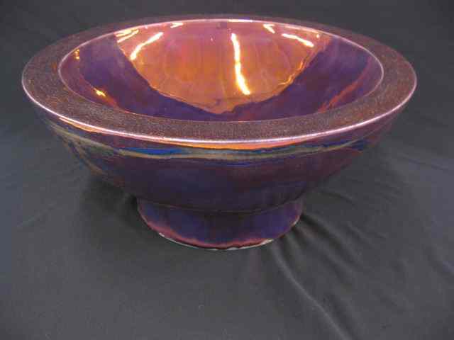 Appraisal: Jim Gremel Lusterware Bowl fine ceramic artist Callifornia '' diameter