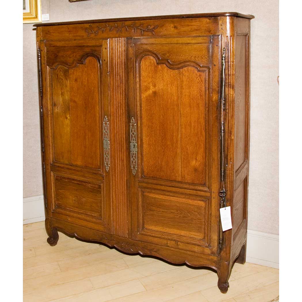 Appraisal: Louis XV Style Walnut Cabinet Height inches width inches depth