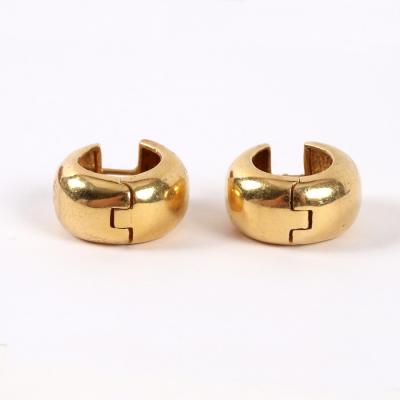 Appraisal: A pair of K gold earrings marked Arpas approximately gm