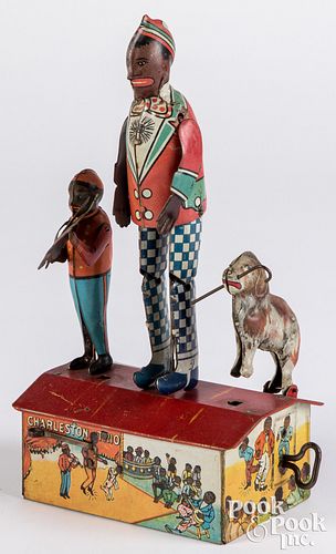 Appraisal: MARX LITHOGRAPHED TIN WIND-UP CHARLESTON TRIOMarx lithographed tin wind-up Charleston