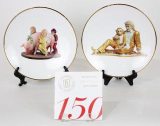 Appraisal: Jeff Koons Banality Series Plates lot of Jeff Koons Ushering