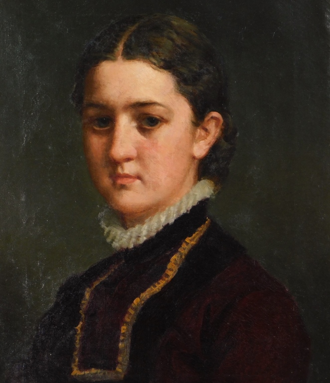 Appraisal: BENONI IRWIN PORTRAIT PAINTING OF PROMINENT WOMAN New York Connecticut