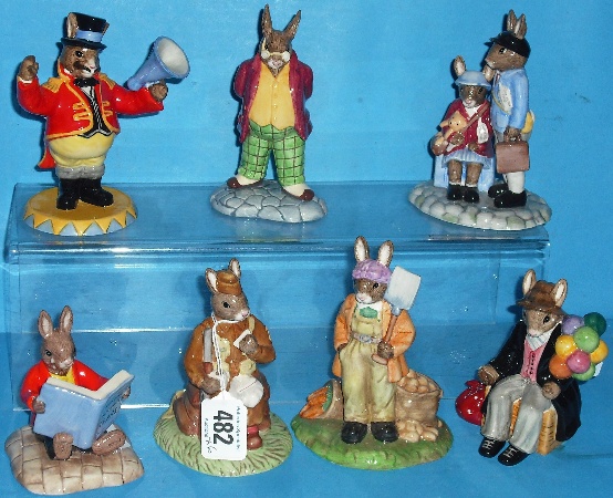 Appraisal: Royal Doulton Bunnykins Figures Randolph the Ringmaster DB Father DB