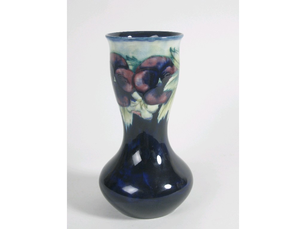 Appraisal: A Moorcroft Burslem Vase of tulip shape pansy design on