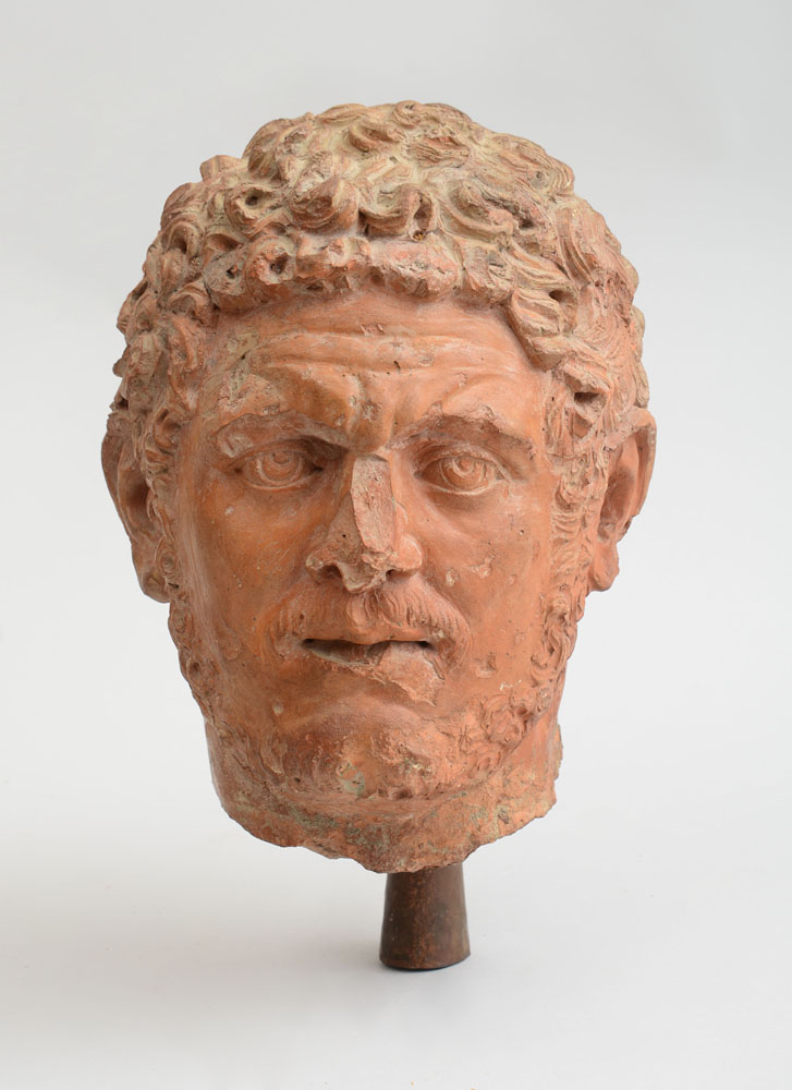 Appraisal: ATTRIBUTED TO GIOVANNI MINELLI HEAD OF CARACALLA ROMAN EMPEROR -