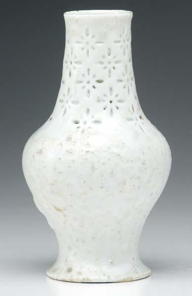 Appraisal: ADELAIDE ROBINEAU Porcelain vase in grain of rice pattern with