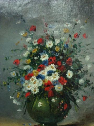 Appraisal: Unknown Signed Older O C Floral Still Life Signed lower