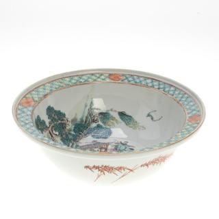 Appraisal: Chinese famille vert porcelain bowl Chinese famille vert porcelain bowl