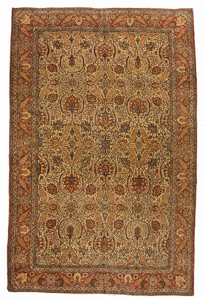 Appraisal: A Tabriz carpet Nowthwest Persia circa size approximately ft x