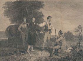 Appraisal: Capture of Major Andre print from copper plate engraving from