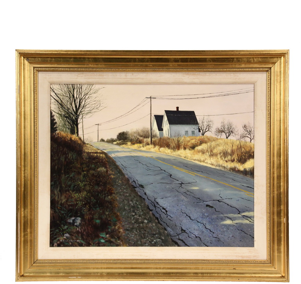 Appraisal: BRIAN KLIEWER Contemporary Rockland Maine - Route oil on canvas