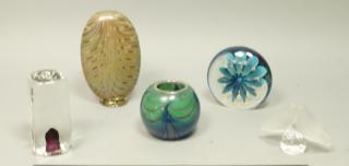 Appraisal: pc Art Glass Lot ZWEIFEL EICKHOLT HIGHLAND pc Art Glass