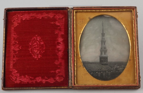 Appraisal: Half plate daguerreotype of the Trinity Lutheran Church located on