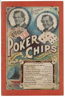 Appraisal: Poker Chips A Monthly Magazine New York Frank Tousey October