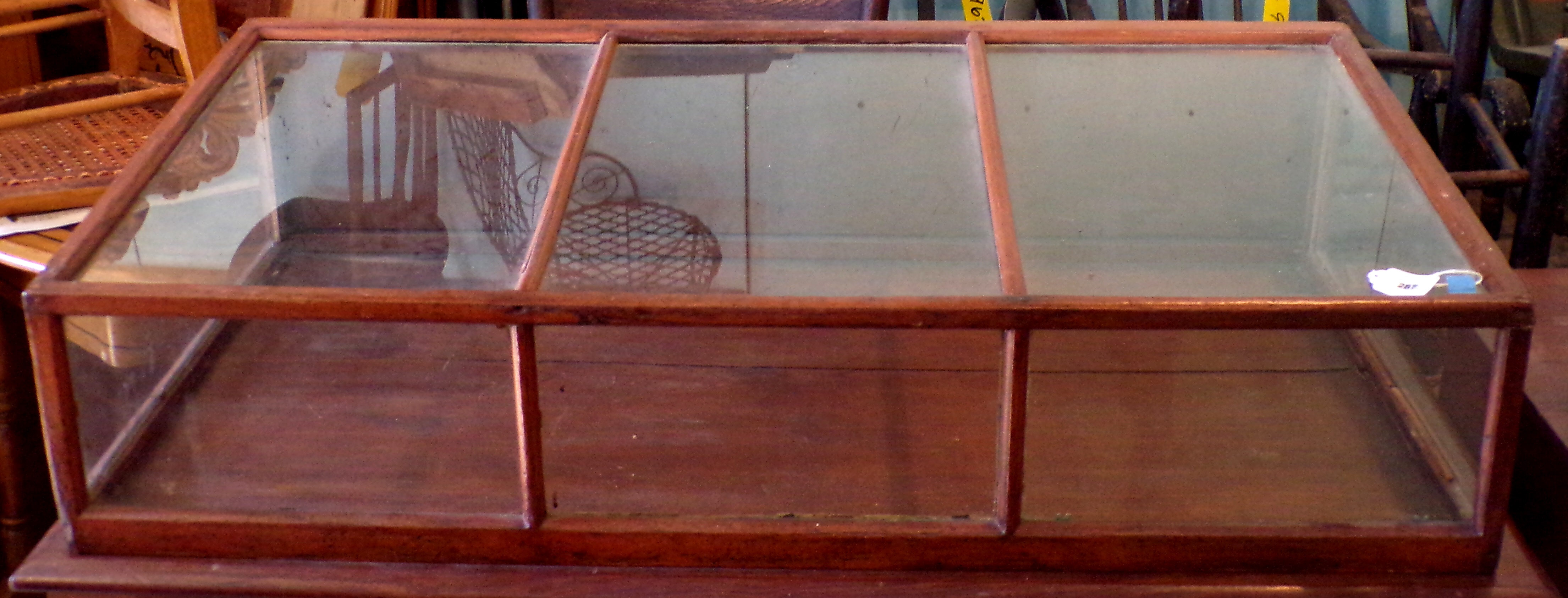 Appraisal: Oak table top display case x x ''