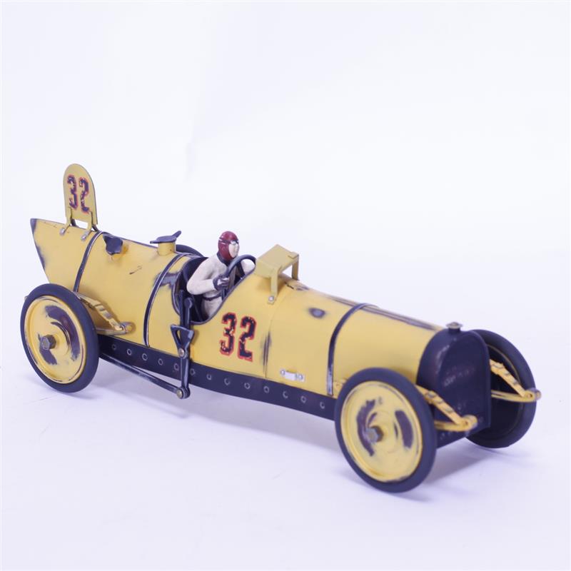 Appraisal: The Vintage Collection Die Cast Antique Replica Yellow Race Car