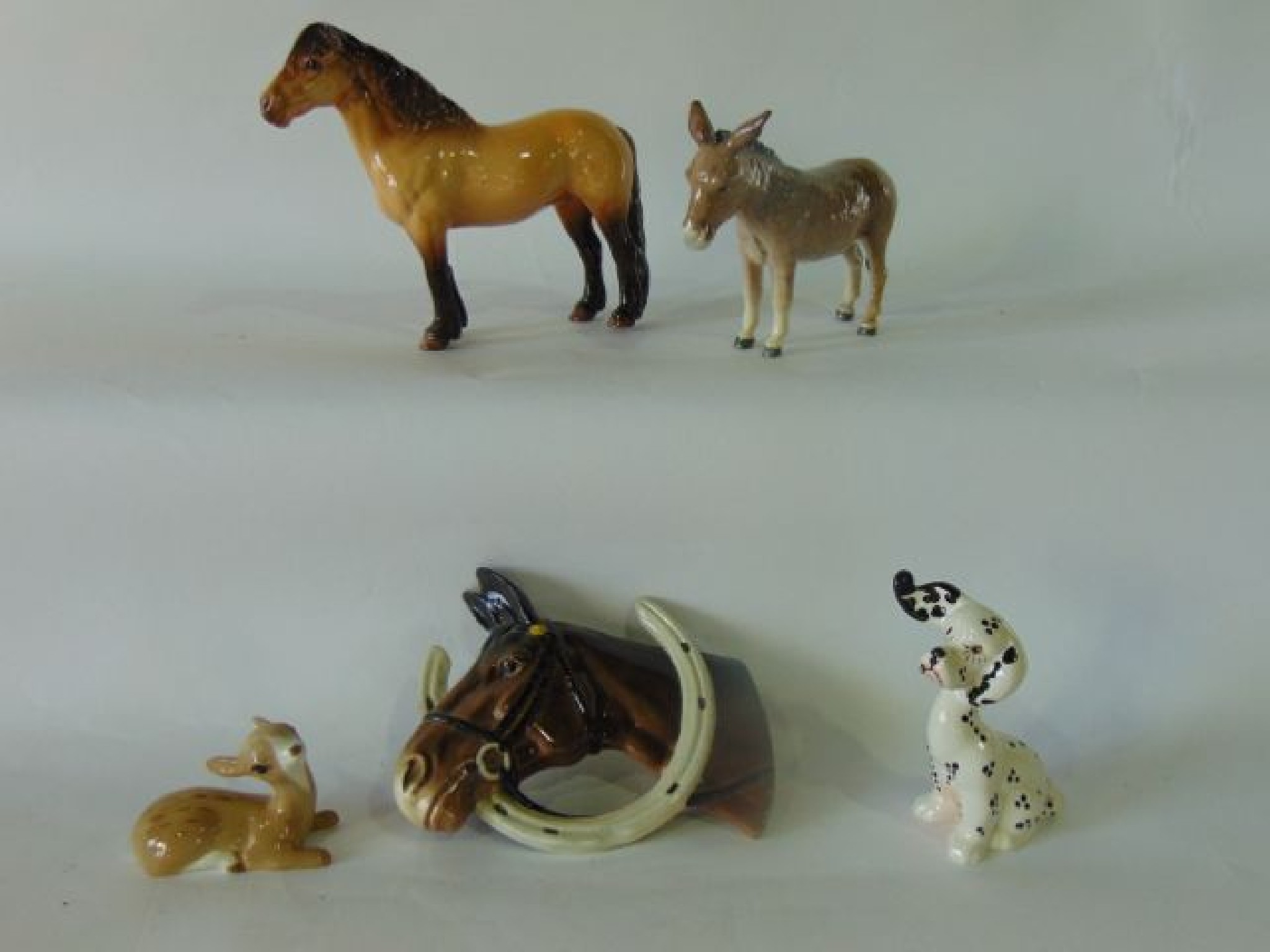 Appraisal: A boxed Beswick model of a donkey a Beswick wall