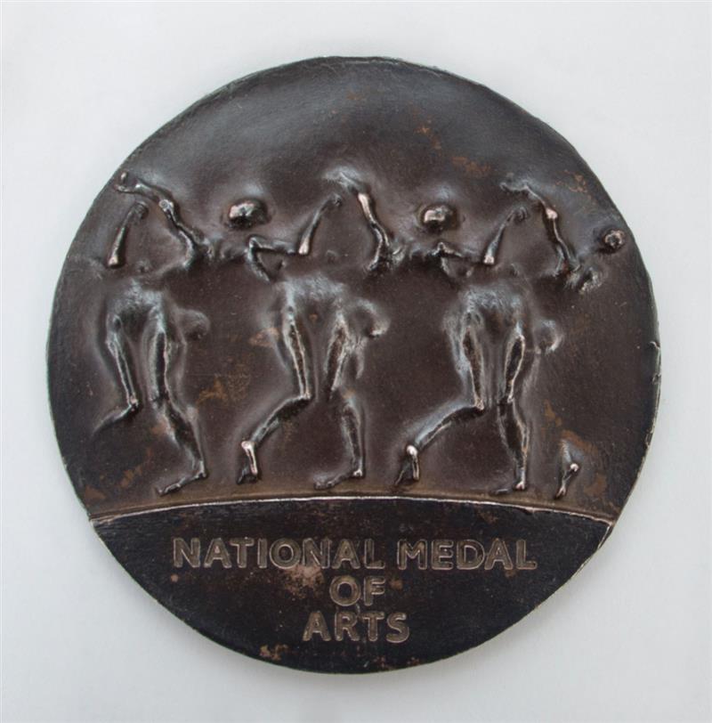 Appraisal: ROBERT GRAHAM - NATIONAL MEDAL OF ARTS Bronze impressed 'Mrs