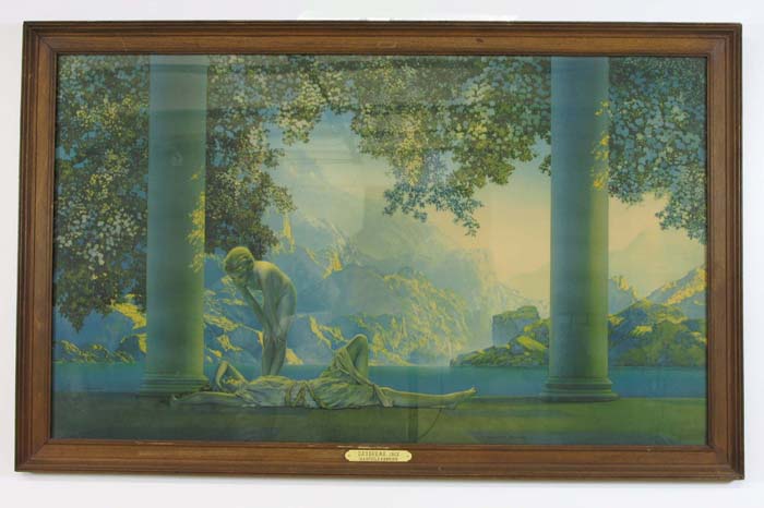 Appraisal: MAXFIELD PARRISH COLOR PRINT titled Daybreak c in by in