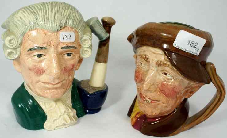 Appraisal: Royal Doulton Character Jugs Arry D and Apothecary D