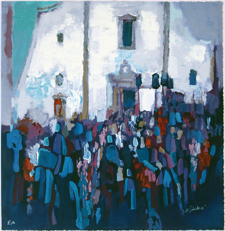 Appraisal: SIMBARI Nicola Italian - ''Piazza Del Duomo'' Serigraph '' x